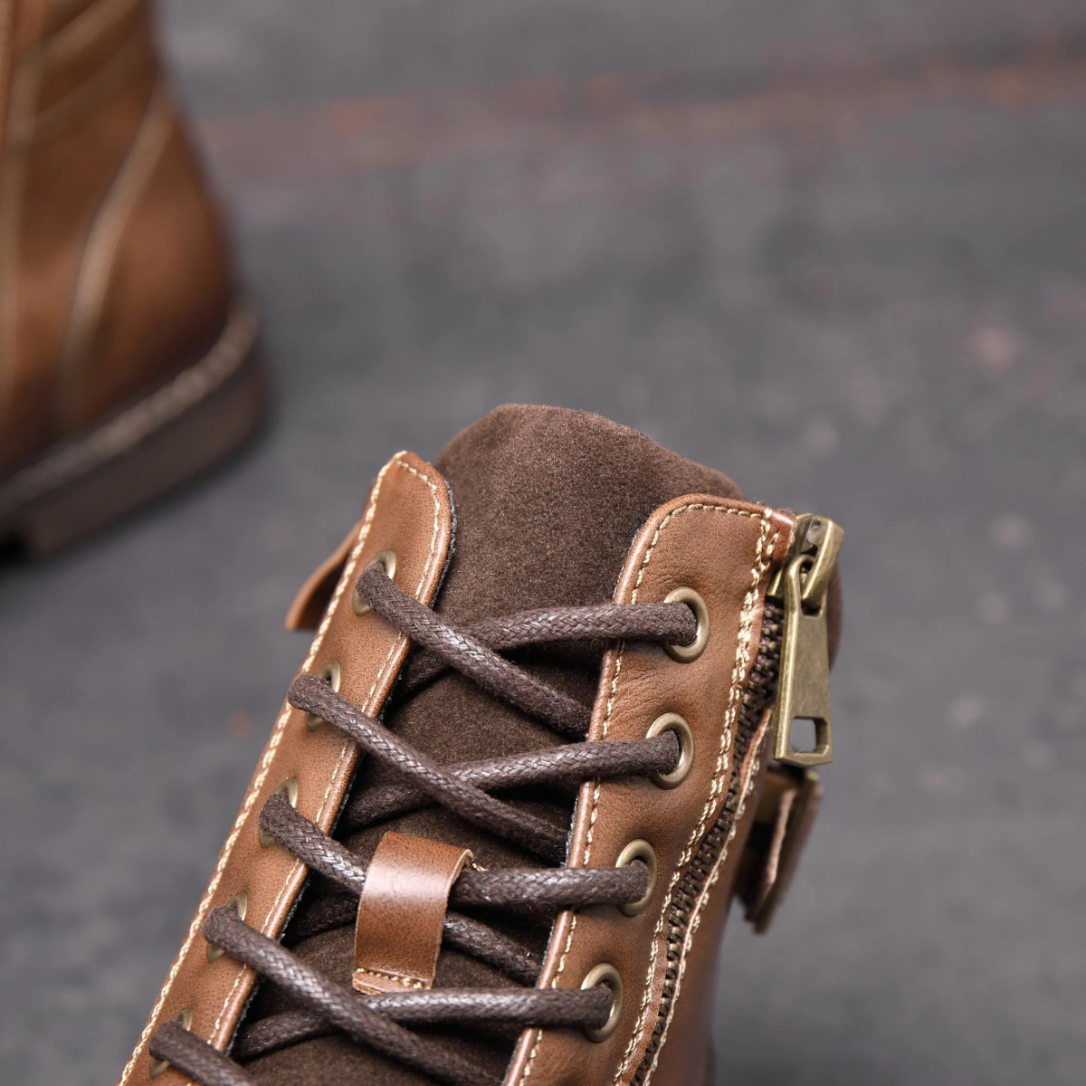 Men’s Casual Vintage Leather Ankle Boots