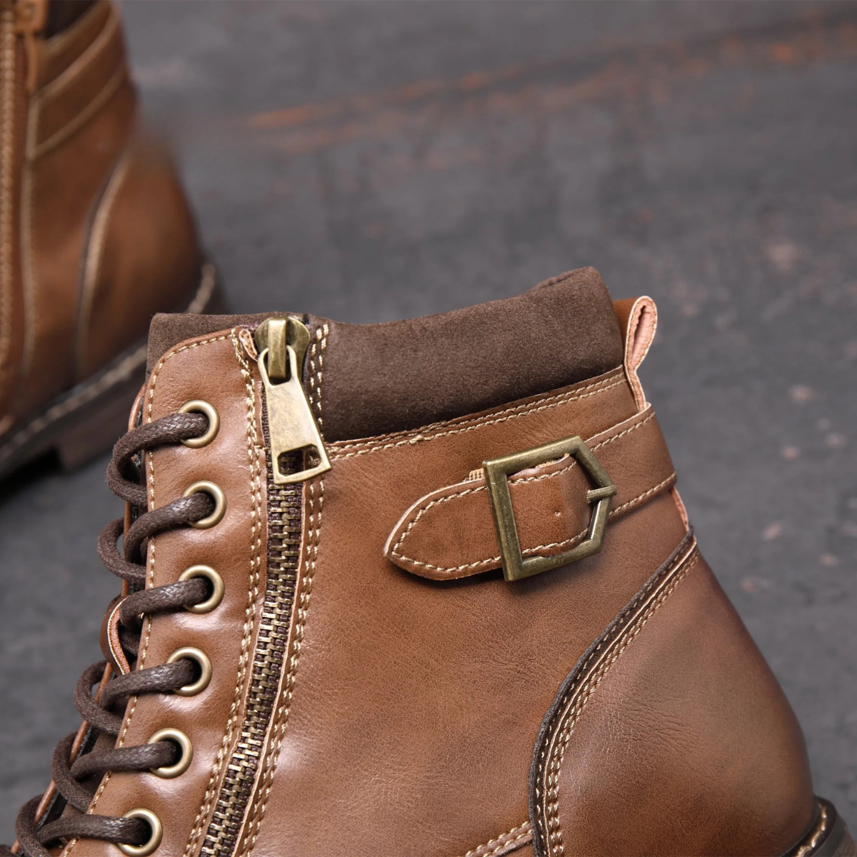 Men’s Casual Vintage Leather Ankle Boots
