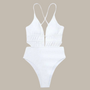Amy Cross-Strap Ribbed Swimsuit-Jordyn the Label