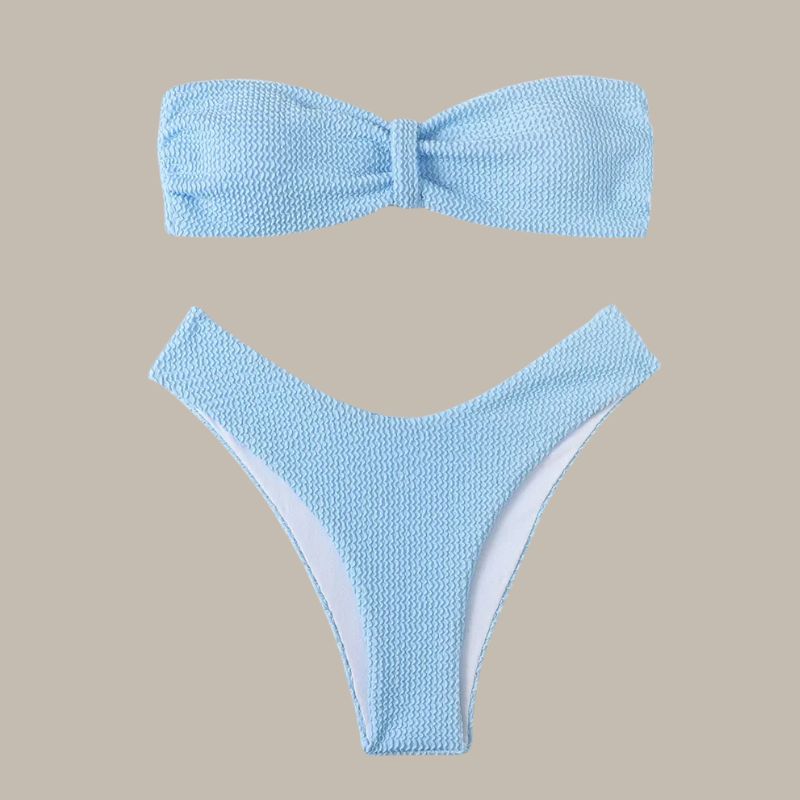 Sophie - Ribbed Bandeau Bikini Set-Jordyn the Label