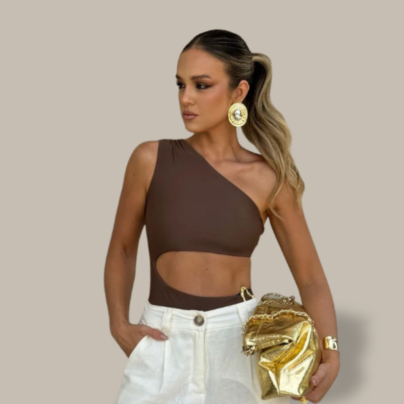 Alani Trendy One-Shoulder Swimsuit-Jordyn the Label
