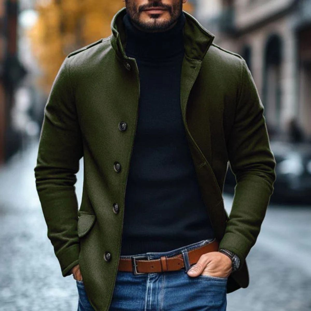The Rome Wool Coat – Men’s Smart Tailored Overcoat