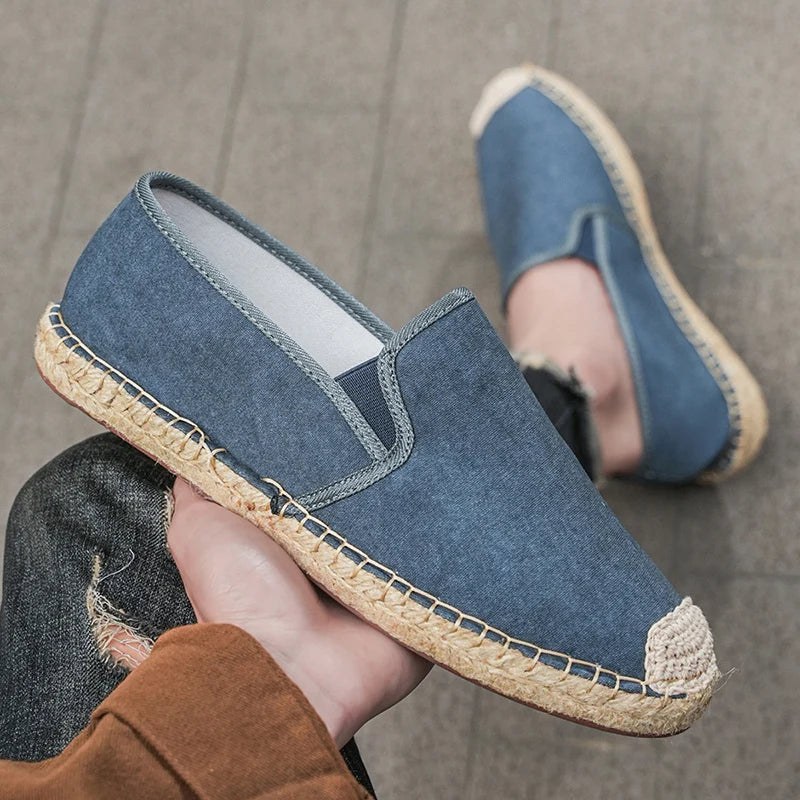 Men’s Canvas Espadrilles – Casual Slip On Summer Shoes