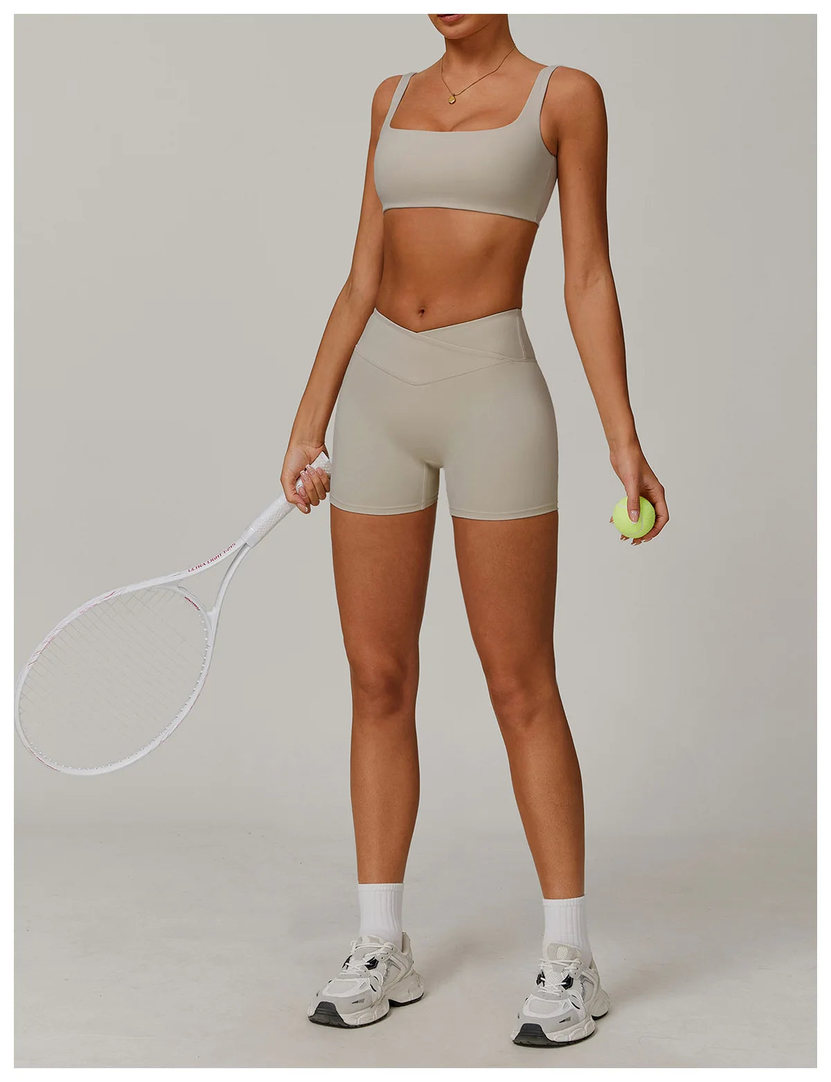 2 Piece Yoga Set – Sports Bra & High Waist Shorts Activewear