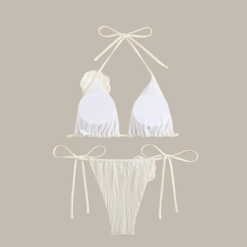 Livia - Floral Thong Bikini Swimwear-Jordyn the Label