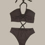 Alyssa Tied Halter Backless Swimwear-Jordyn the Label