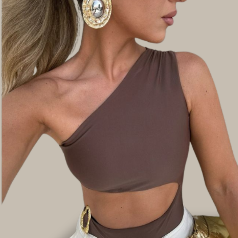 Alani Trendy One-Shoulder Swimsuit-Jordyn the Label