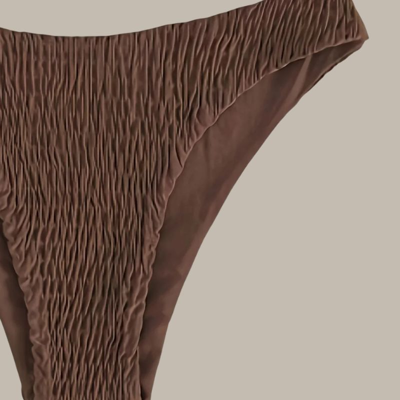Saar - Wrinkled Thong Bikini Set-Jordyn the Label