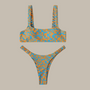 Esmee - Micro Printed Bikini Set-Jordyn the Label
