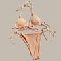 Mila - Halter Ribbed Thong Bikini-Jordyn the Label