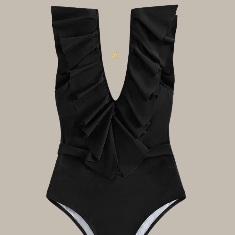 Amira Backless Ruffle Swimsuit-Jordyn the Label