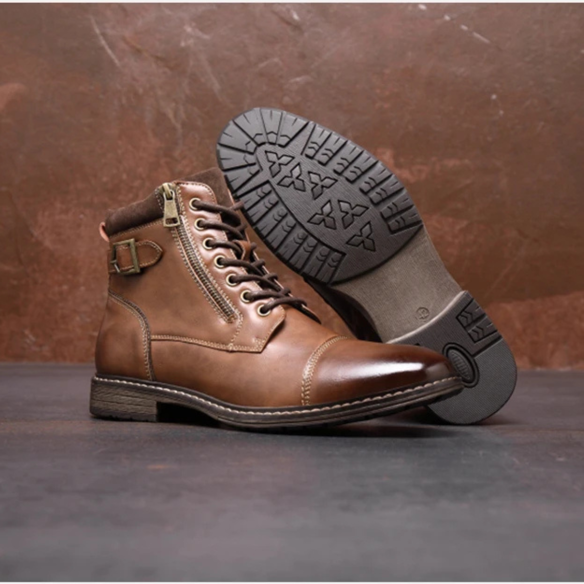 Men’s Casual Vintage Leather Ankle Boots