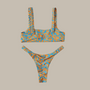 Esmee - Micro Printed Bikini Set-Jordyn the Label