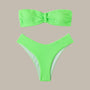 Sophie - Ribbed Bandeau Bikini Set-Jordyn the Label