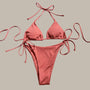 Mila - Halter Ribbed Thong Bikini-Jordyn the Label