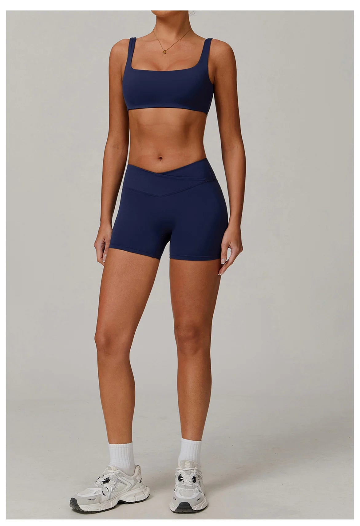 2 Piece Yoga Set – Sports Bra & High Waist Shorts Activewear