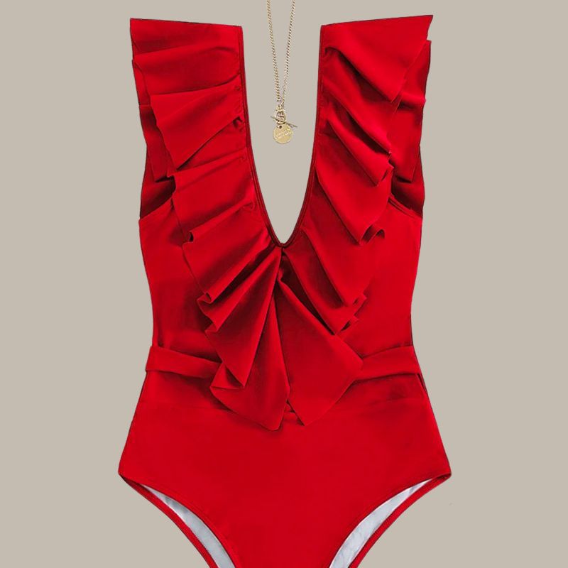 Amira Backless Ruffle Swimsuit-Jordyn the Label