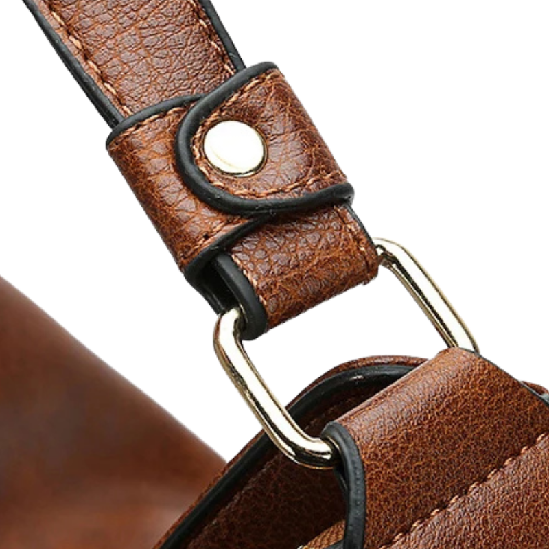 Luxury Leather Hobo Bag – Brown Shoulder & Crossbody Handbag