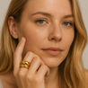 Lustrous Bloom - Ring - Stainless Steel-Jordyn the Label