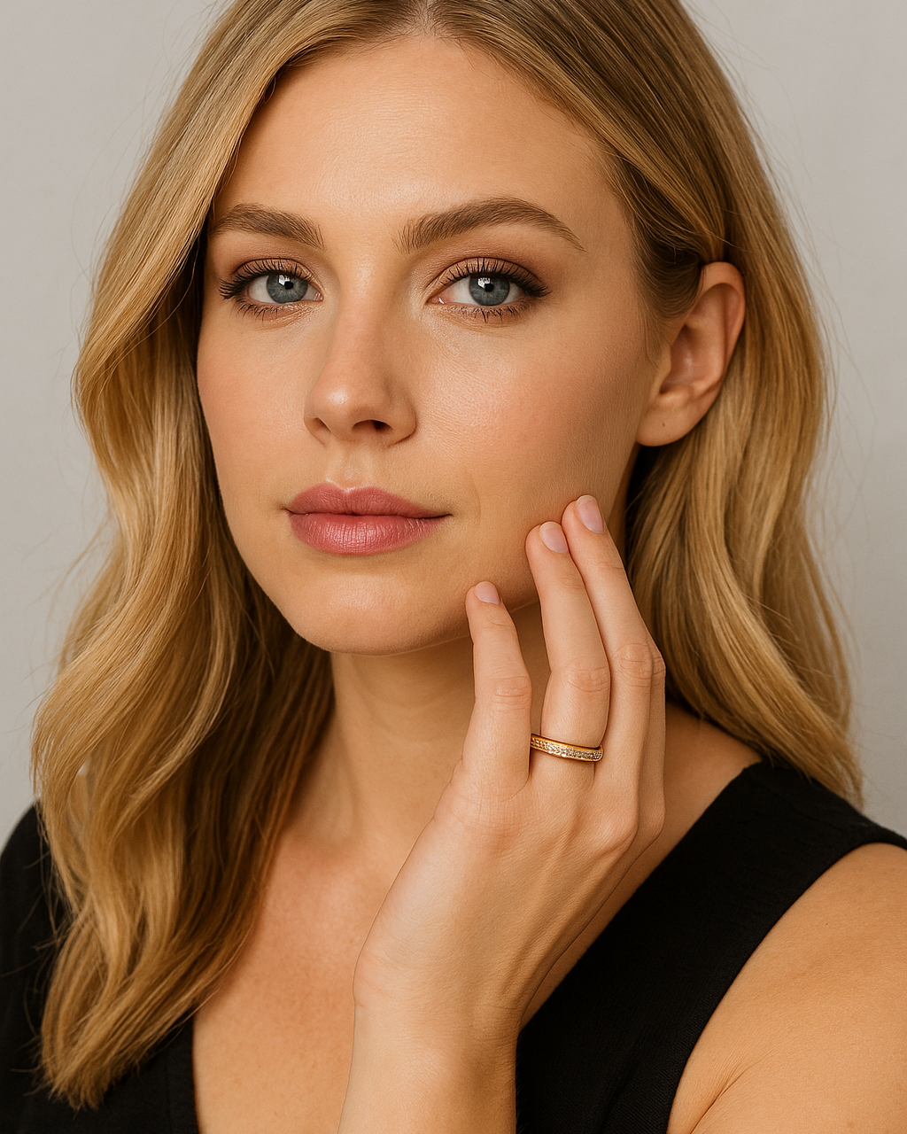 Elegant Women's Frosted Sterling Ring-Jordyn the Label