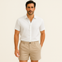 Men's Premium Linen Tailored Breathable Shorts-The British Gentlemen