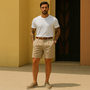 Men’s Tailored Linen Cotton Shorts Smart Lightweight-The British Gentlemen