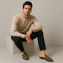 Men’s Soft Sole Lightweight Leather Loafers-The British Gentlemen