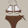 High Waist Padded Bikini Set-Jordyn the Label