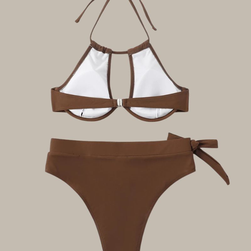 High Waist Padded Bikini Set-Jordyn the Label