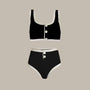 Contrast Binding Two Piece Bikini Set-Jordyn the Label