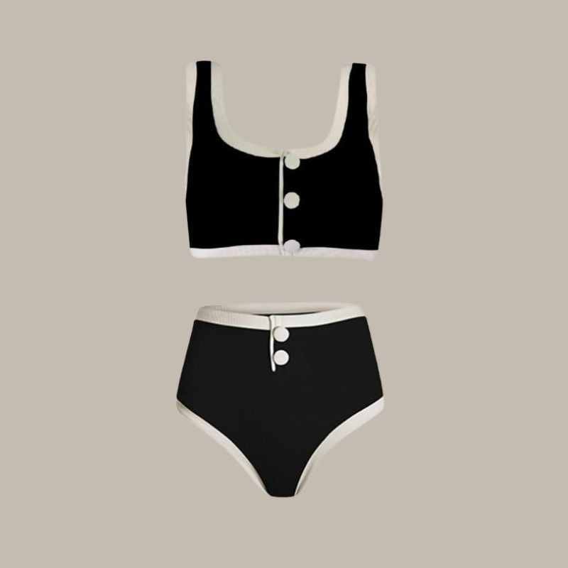 Contrast Binding Two Piece Bikini Set-Jordyn the Label