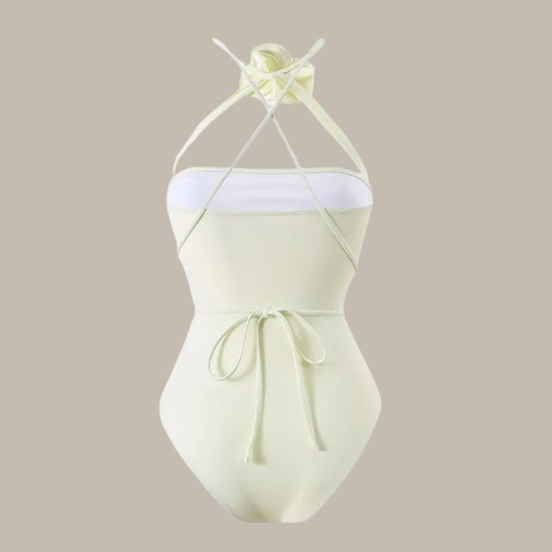 Alana Bandeau Flower Monokini Swimwear-Jordyn the Label