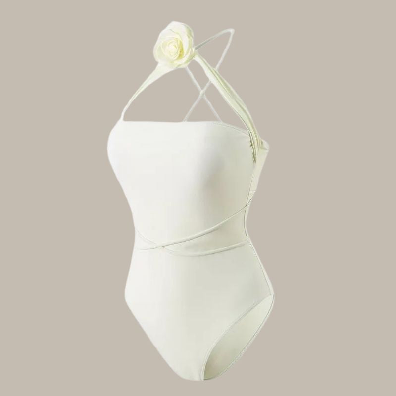Alana Bandeau Flower Monokini Swimwear-Jordyn the Label
