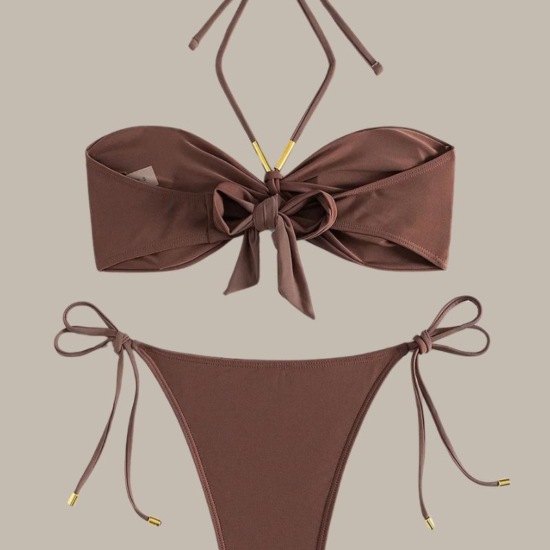 Emma - Trendy Back Knotted Swimsuit-Jordyn the Label
