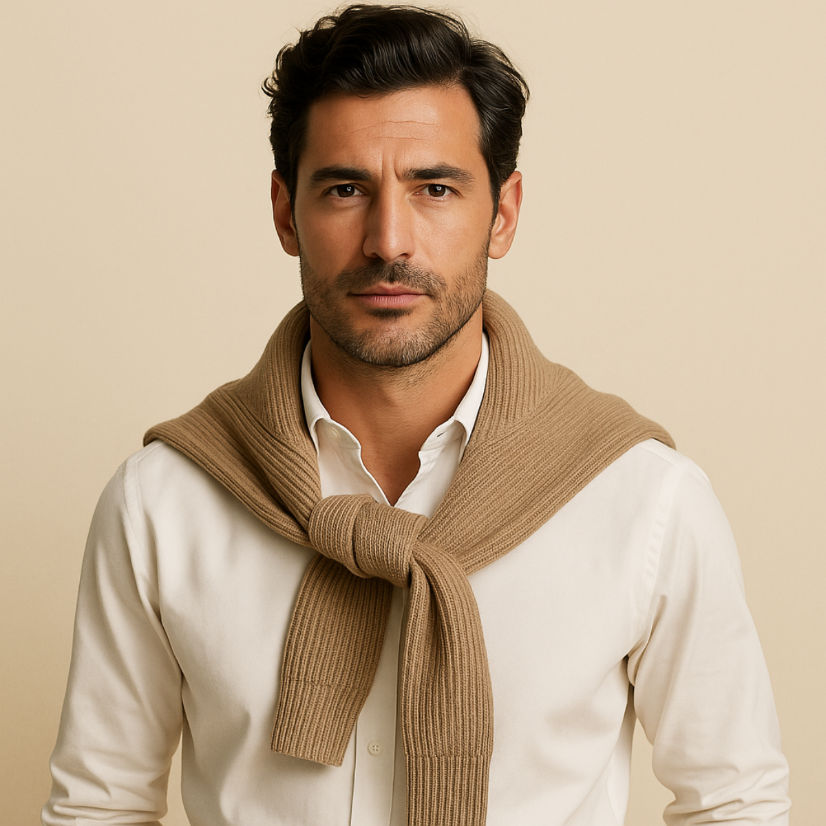 The Merino Knitted Quarter Zip Jumper