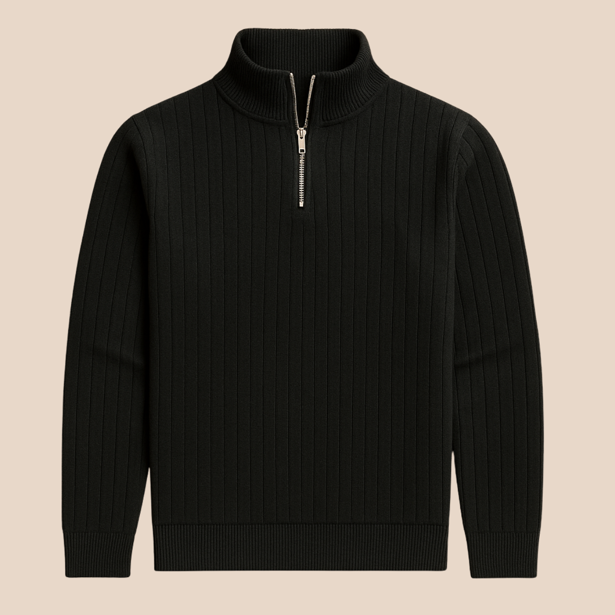 The Ashford Ribbed Half Zip Jumper for Men