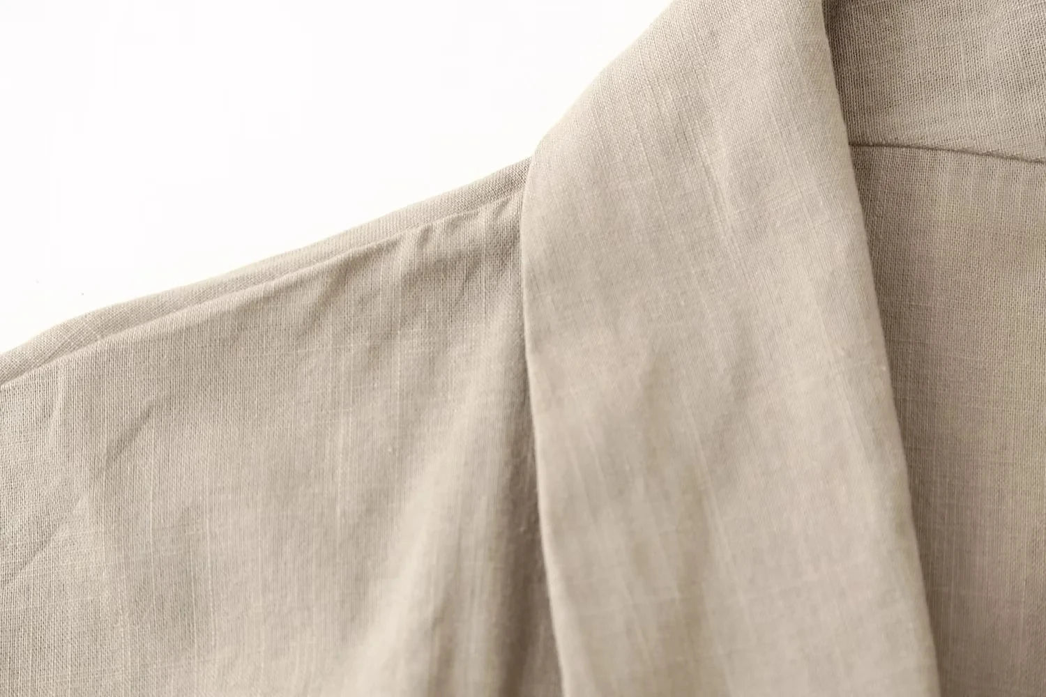 Khaki Two Piece Set – Loose Belted Blazer and Wide Leg Trousers