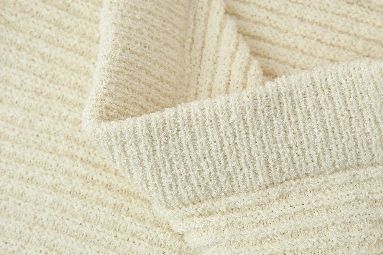 Knitted Two Piece Set – Tassel Short Sleeve Top & Mini Skirt Co ord Outfit