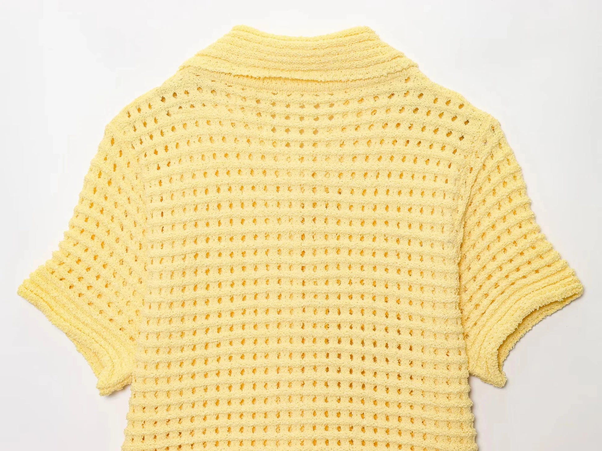 Knitted Two Piece Set – Tassel Short Sleeve Top & Mini Skirt Co ord Outfit