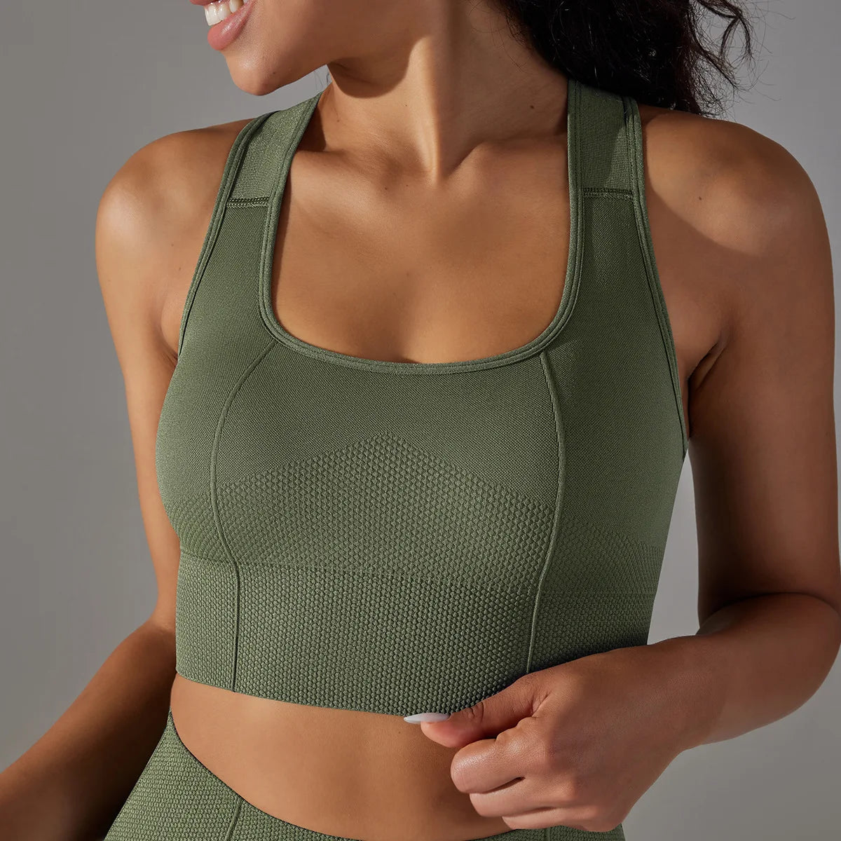 Seamless Racerback Sports Bra – Gym, Yoga & Pilates Activewear