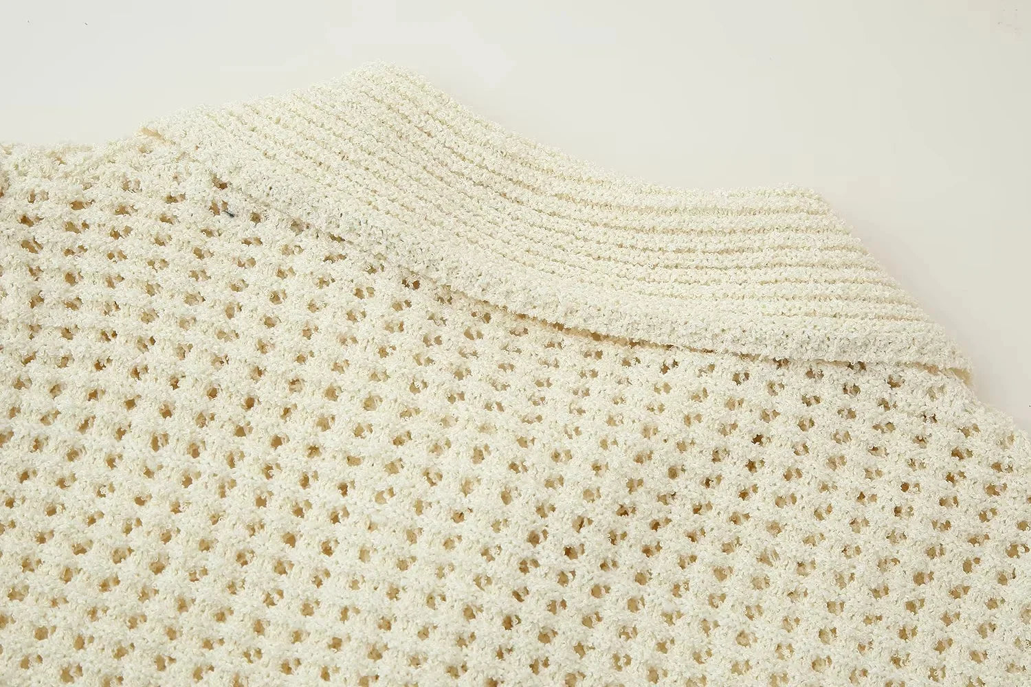 Knitted Two Piece Set – Tassel Short Sleeve Top & Mini Skirt Co ord Outfit