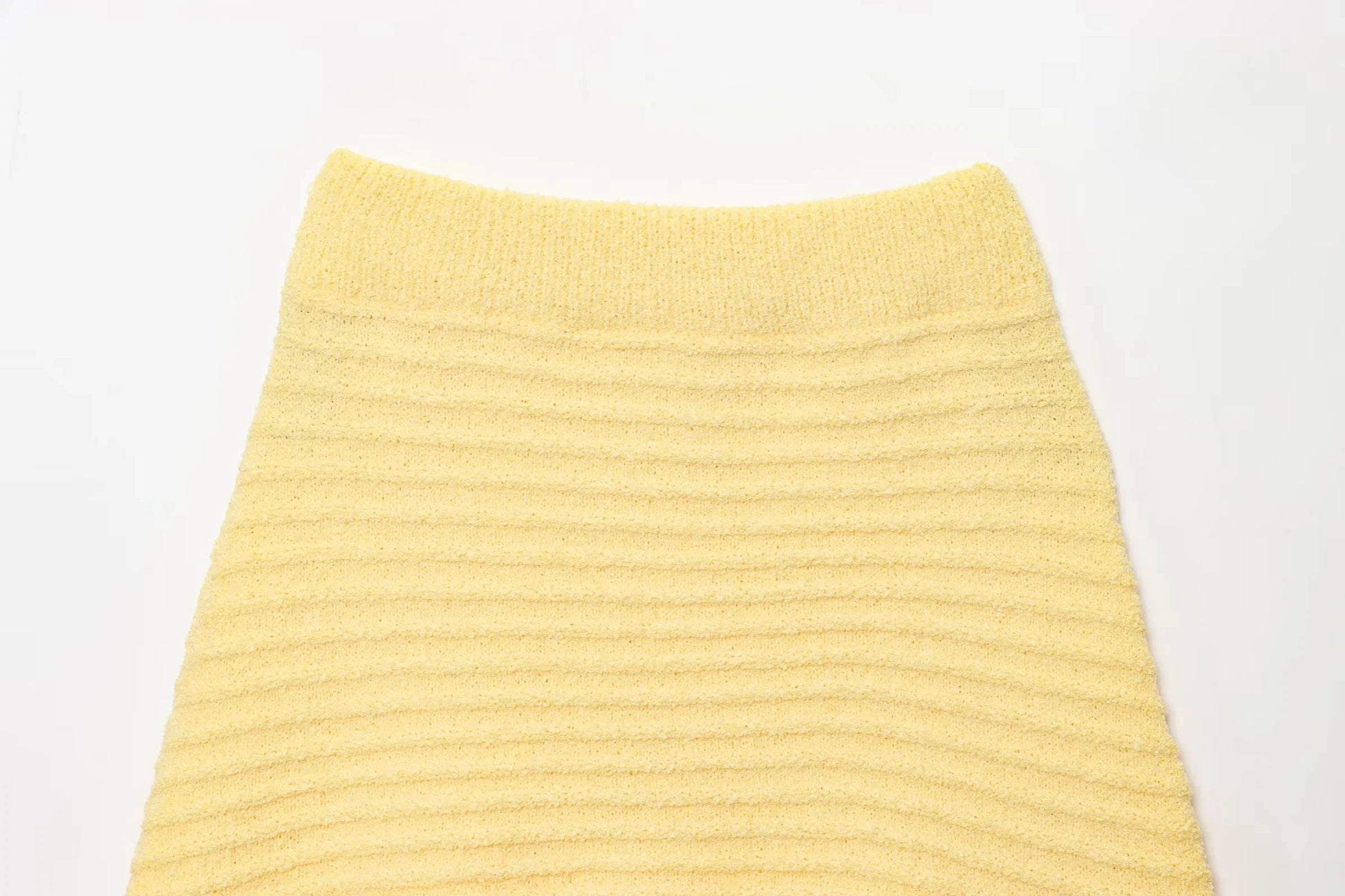 Knitted Two Piece Set – Tassel Short Sleeve Top & Mini Skirt Co ord Outfit