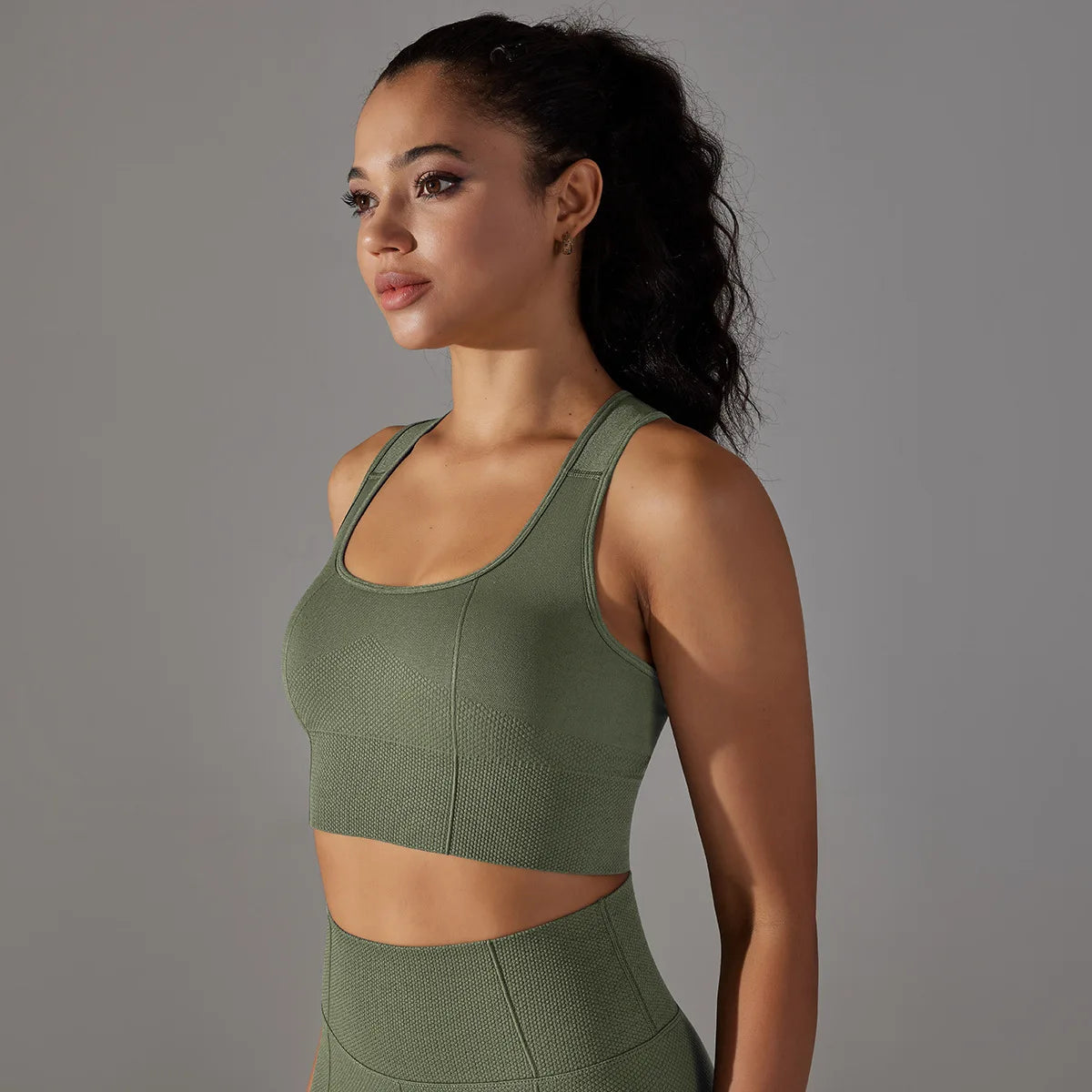 Seamless Racerback Sports Bra – Gym, Yoga & Pilates Activewear
