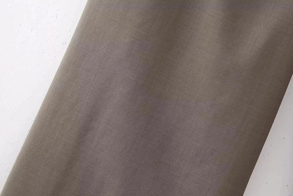 Summer Two Piece Set – Pleated Halter Top & Straight Wide Leg Pants