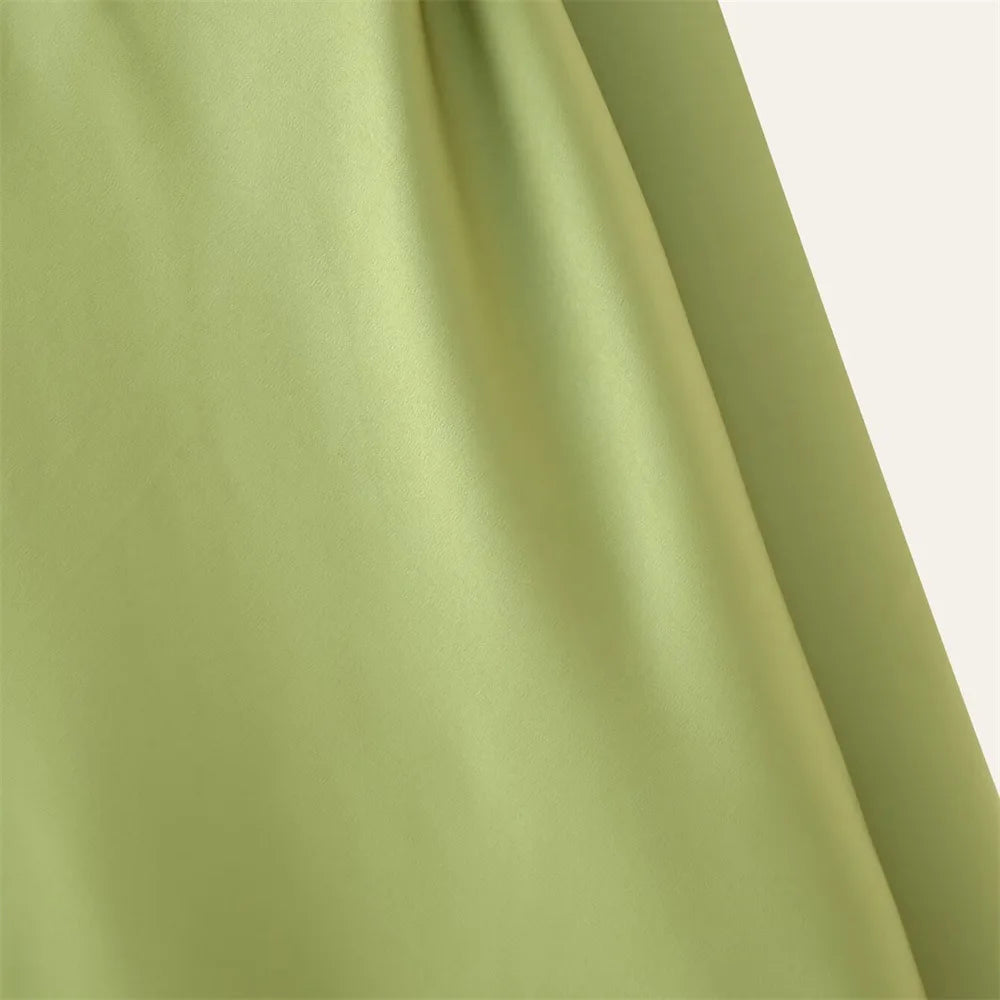 One Shoulder Satin Maxi Dress Formal Evening Gown