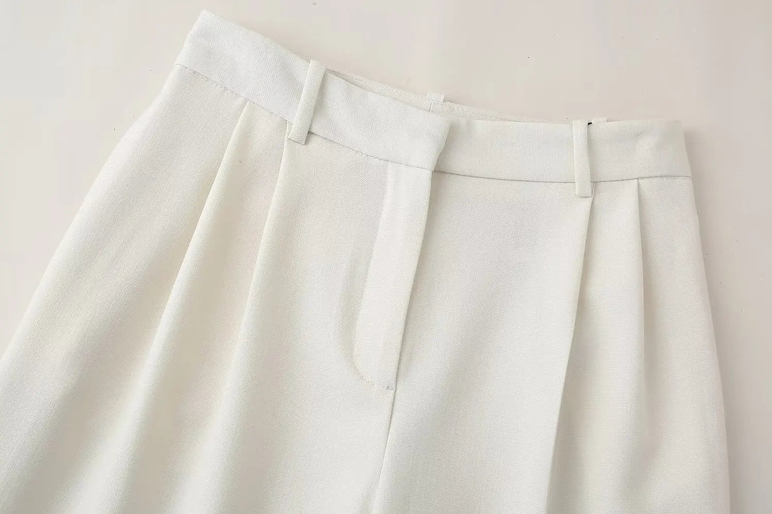 2 Piece Vest and Pants Set – Sleeveless Crop Blazer Top & High Waist Wide Leg Pants