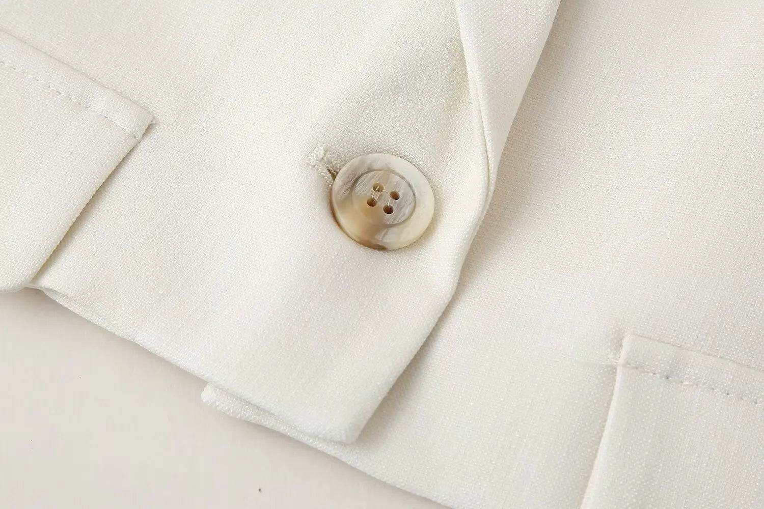 2 Piece Vest and Pants Set – Sleeveless Crop Blazer Top & High Waist Wide Leg Pants