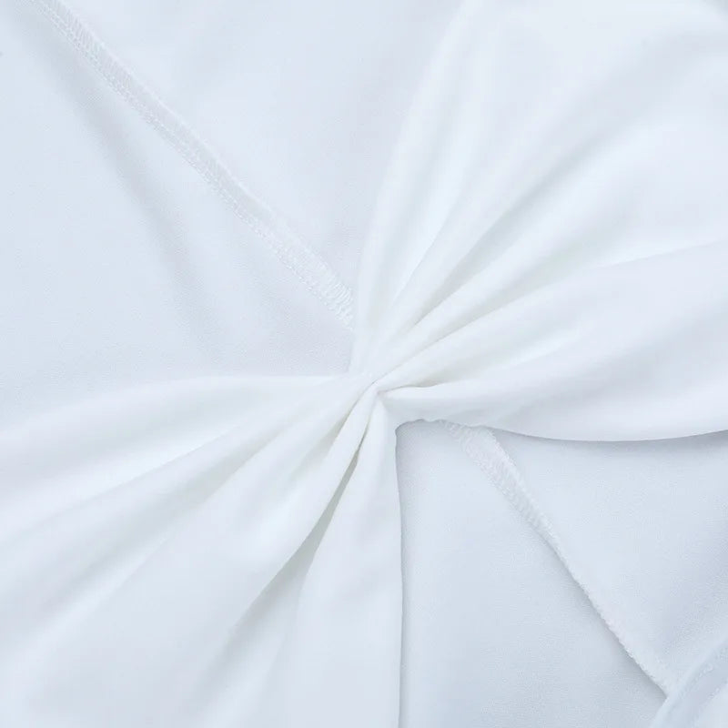 White Cut Out Maxi Dress – Elegant Long Sleeve A Line Beach Outfit