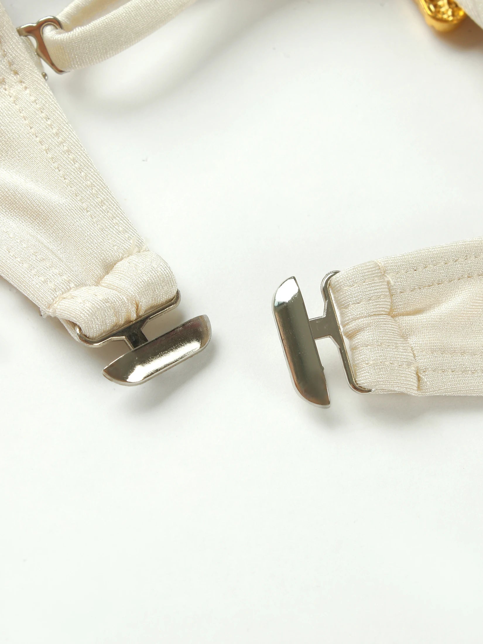 Beige 3 Piece Bikini Set – Strapless Bandeau Top with Sheer Maxi Skirt