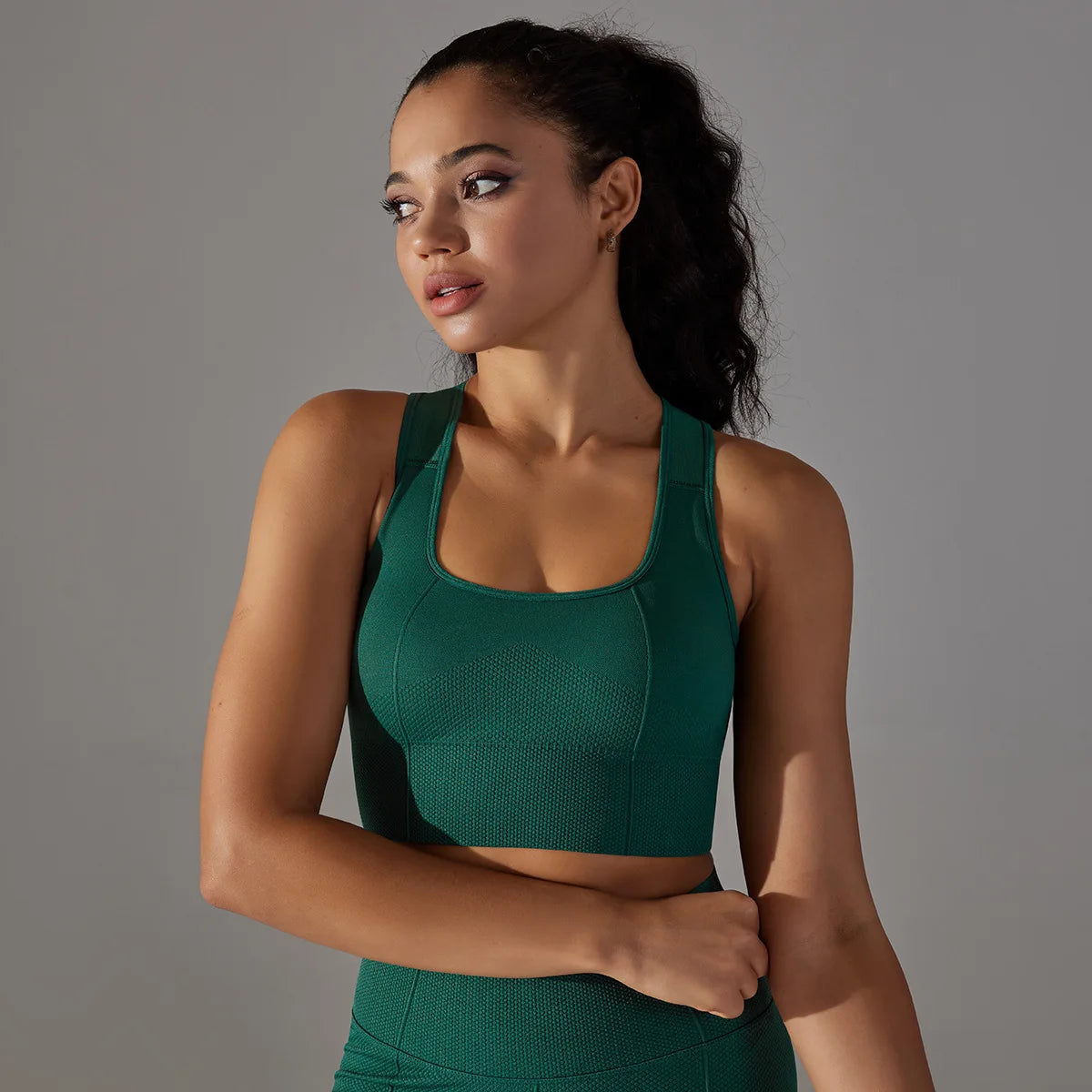 Seamless Racerback Sports Bra – Gym, Yoga & Pilates Activewear